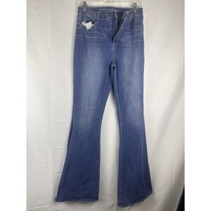 ARTICLES OF SOCIETY Jeans Womens Size 9 Blue Split Flare Bell Bottom Denim